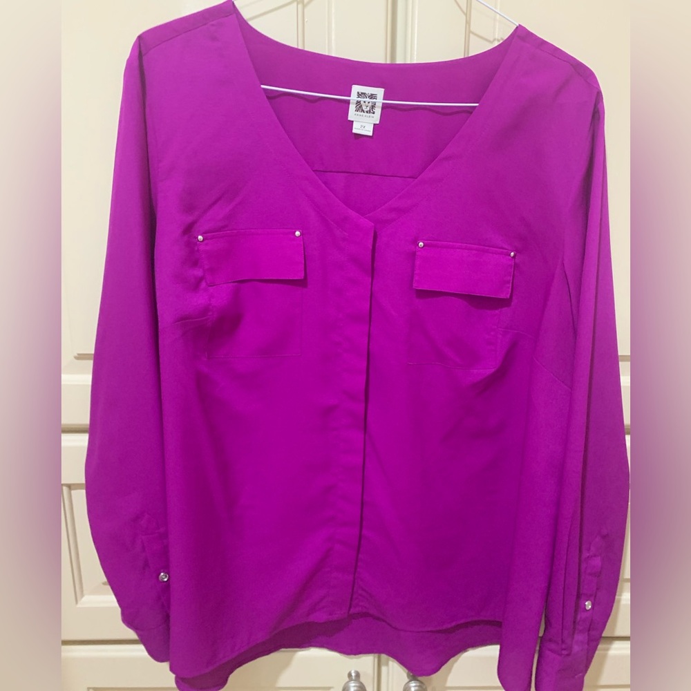 Plus size Anne Klein top